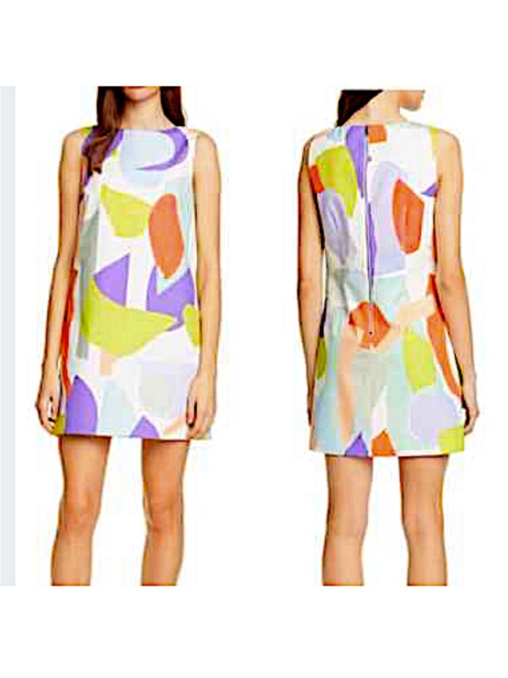 Alice + Olivia Multicolor Abstract Sleeveless Mini Dress